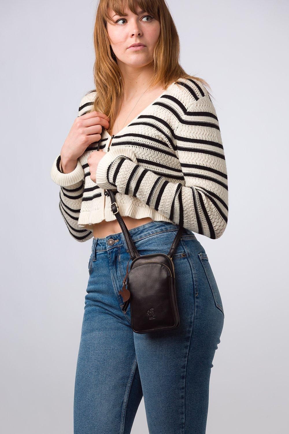 Conkca London Leia' Leather Cross Body Phone Bag
