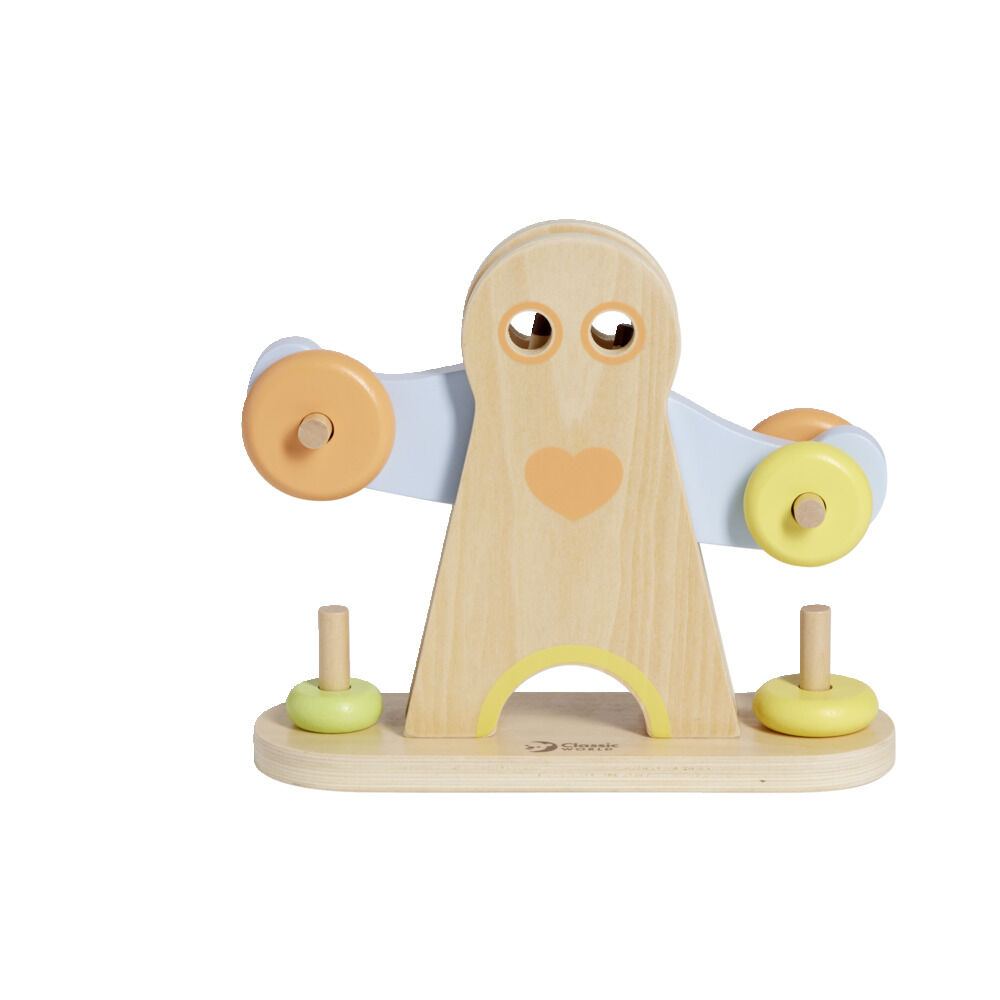 Jeu anneau en bois 21x7,5xH17,7cm