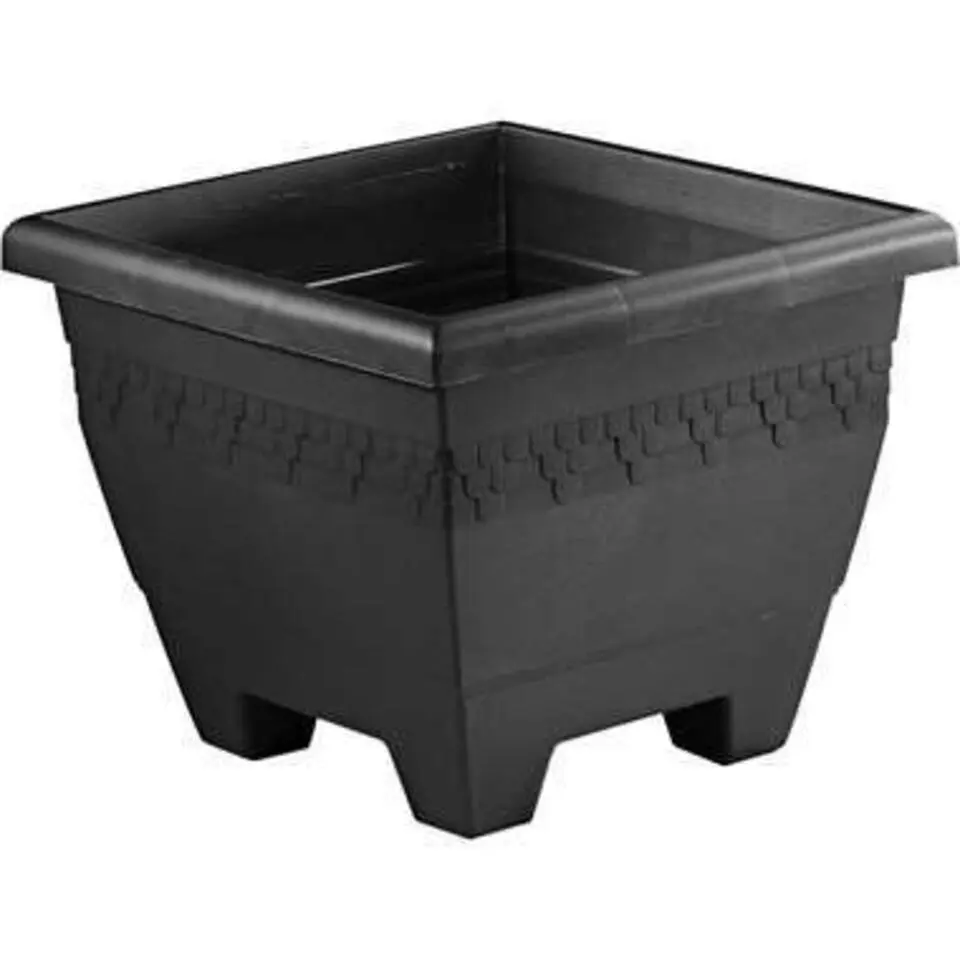 Plantenbak - vierkant - antraciet - 40 cm