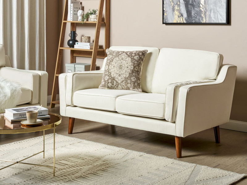 Sofa kanapa dwuosobowa tapicerowana biała