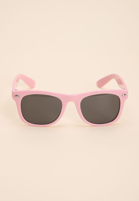 Girls Pink Square Frame Sunglasses