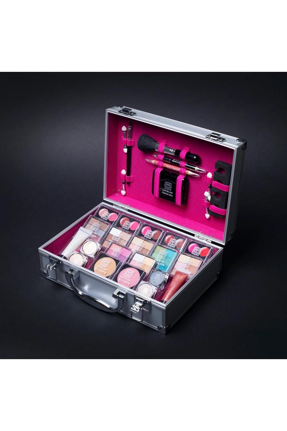 Envie Dawn Till Dusk Make Up 80 Piece 'Vanity Case Set', Silver