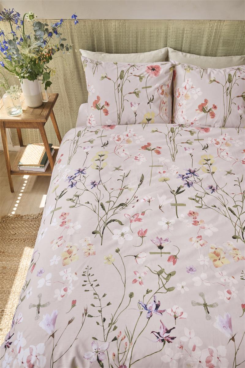 Ariadne at Home Flowerlove dekbedovertrek - 200x200 220 - Zand