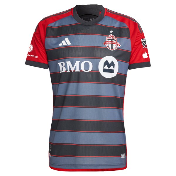 Toronto FC adidas 2024 Club Kit Authentic Custom Jersey - Gray