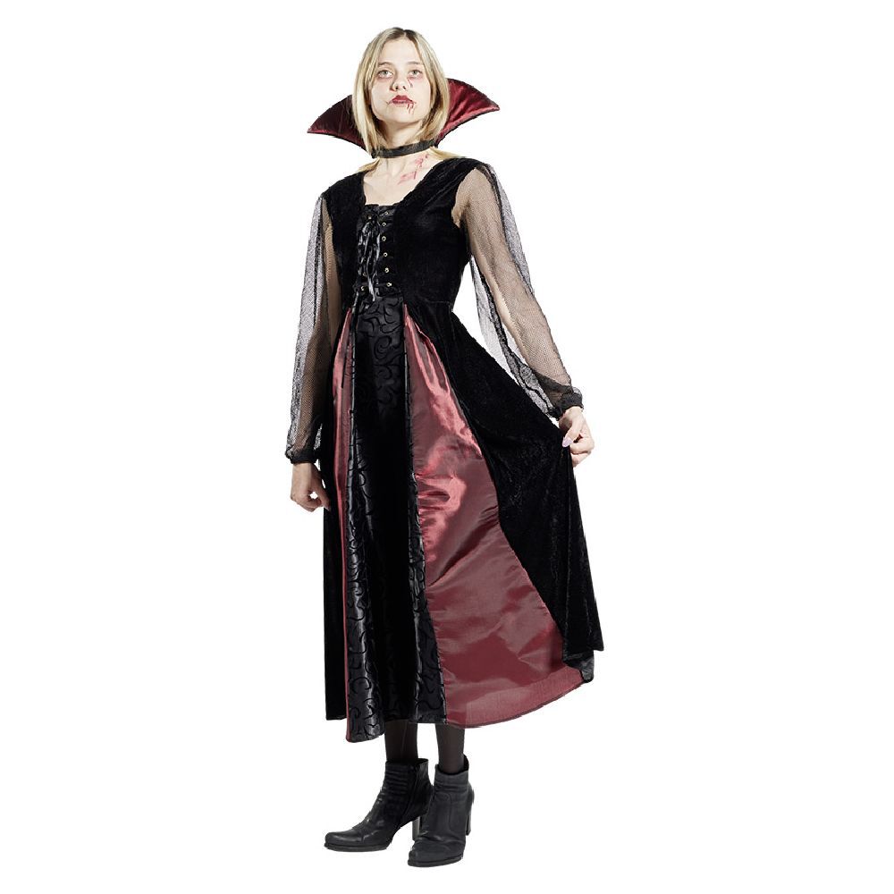Déguisement adulte Halloween vampire robe - Taille S
