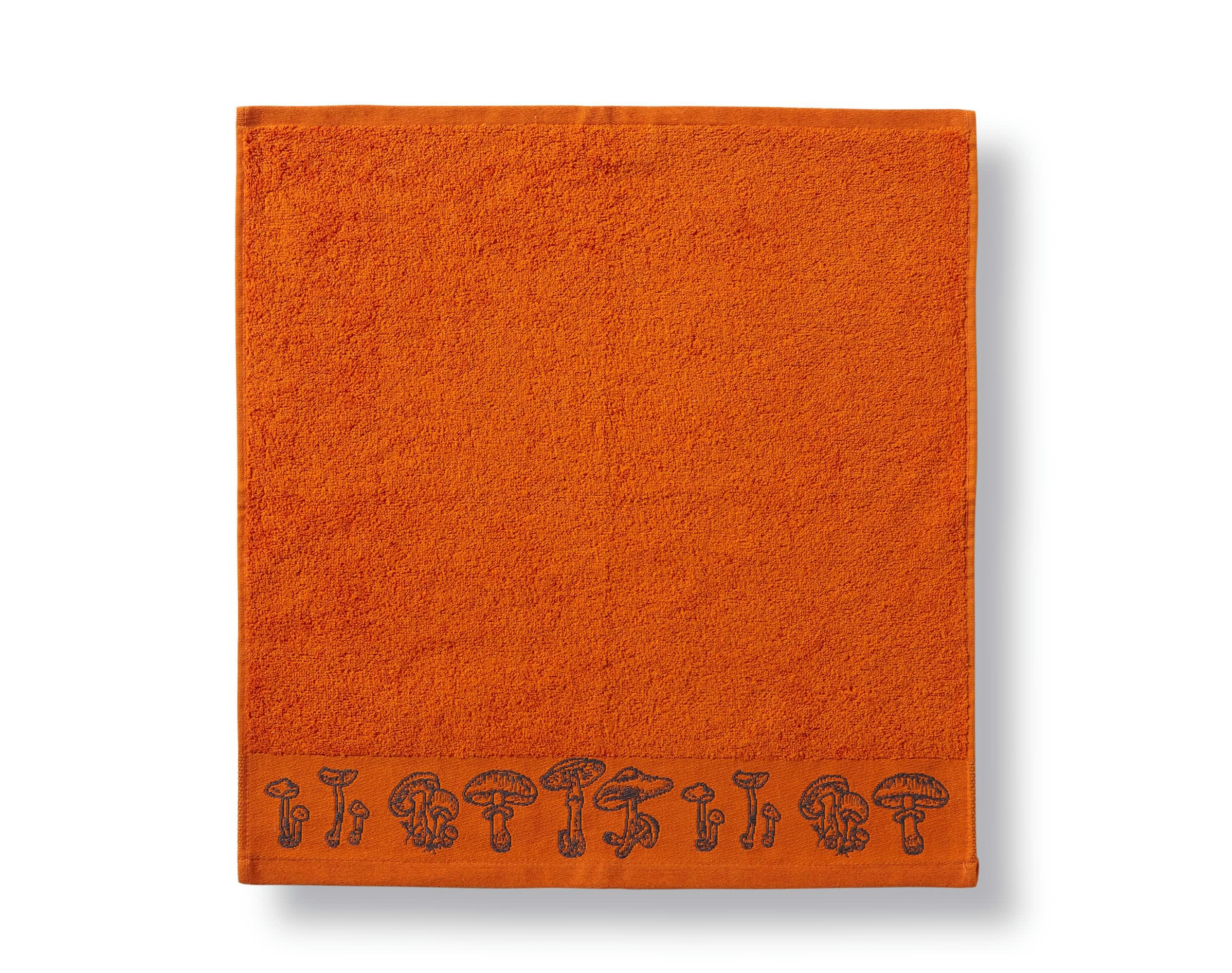 BOLET - Essuie-mains orange en coton 50x50