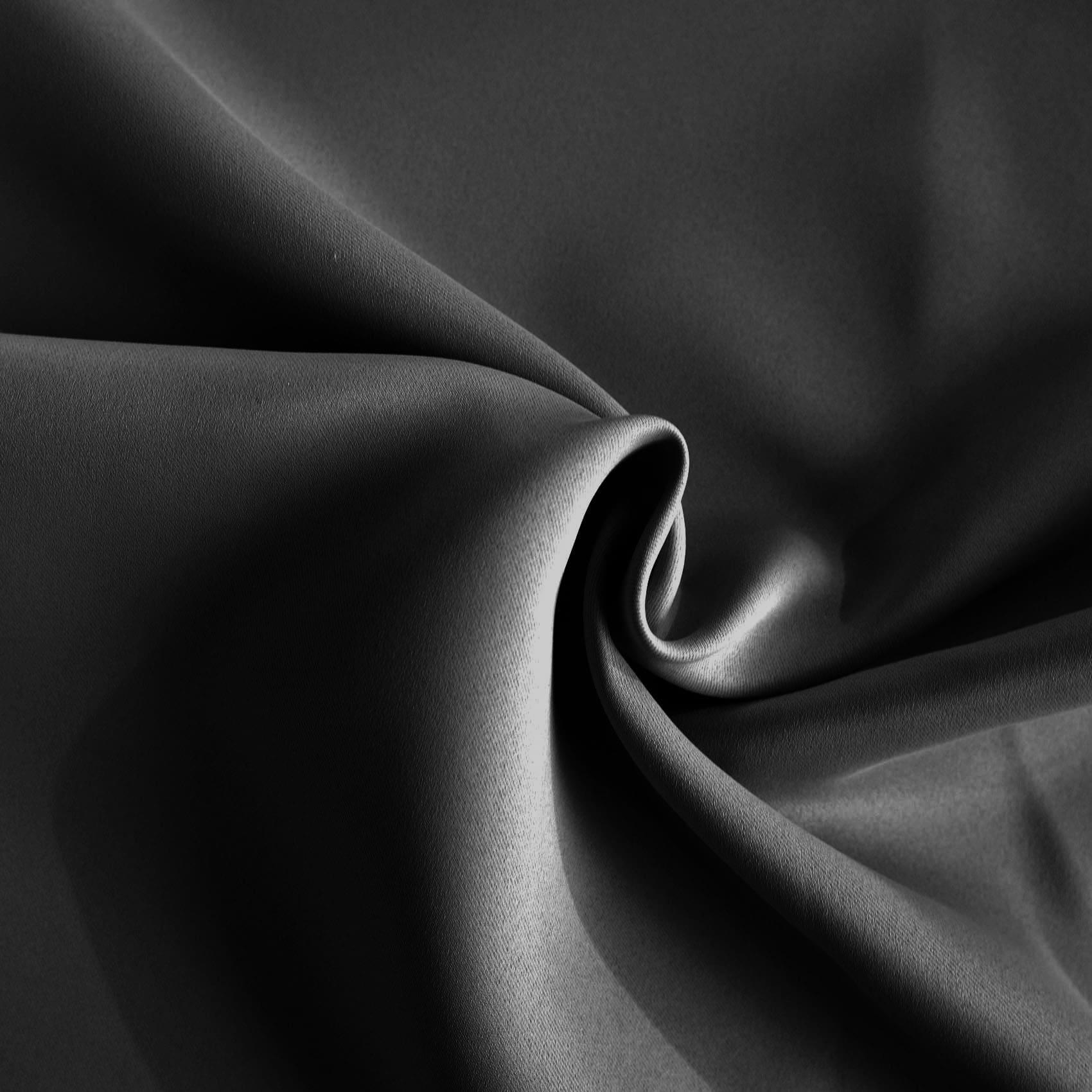 - Rideau occultant uni polyester/occultant gris anthracite 140x260 cm