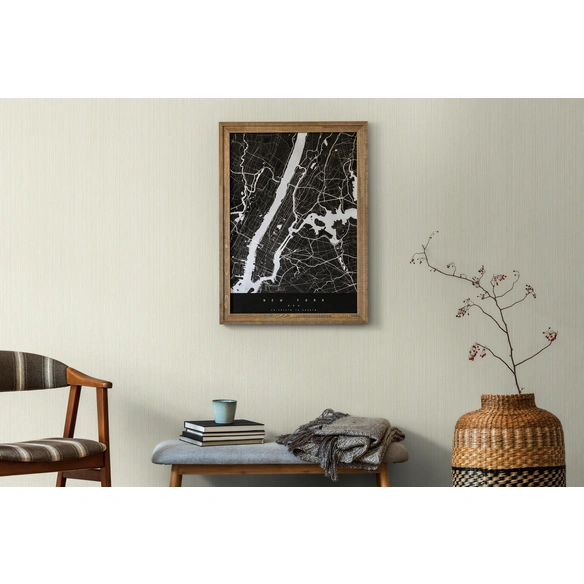 Vliestapete, BxL: 53 x 1005 cm, cremefarben