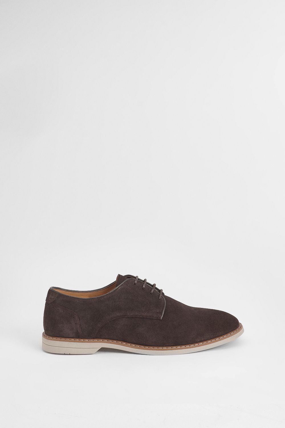 Burton Chocolate Suede Derby Shoes