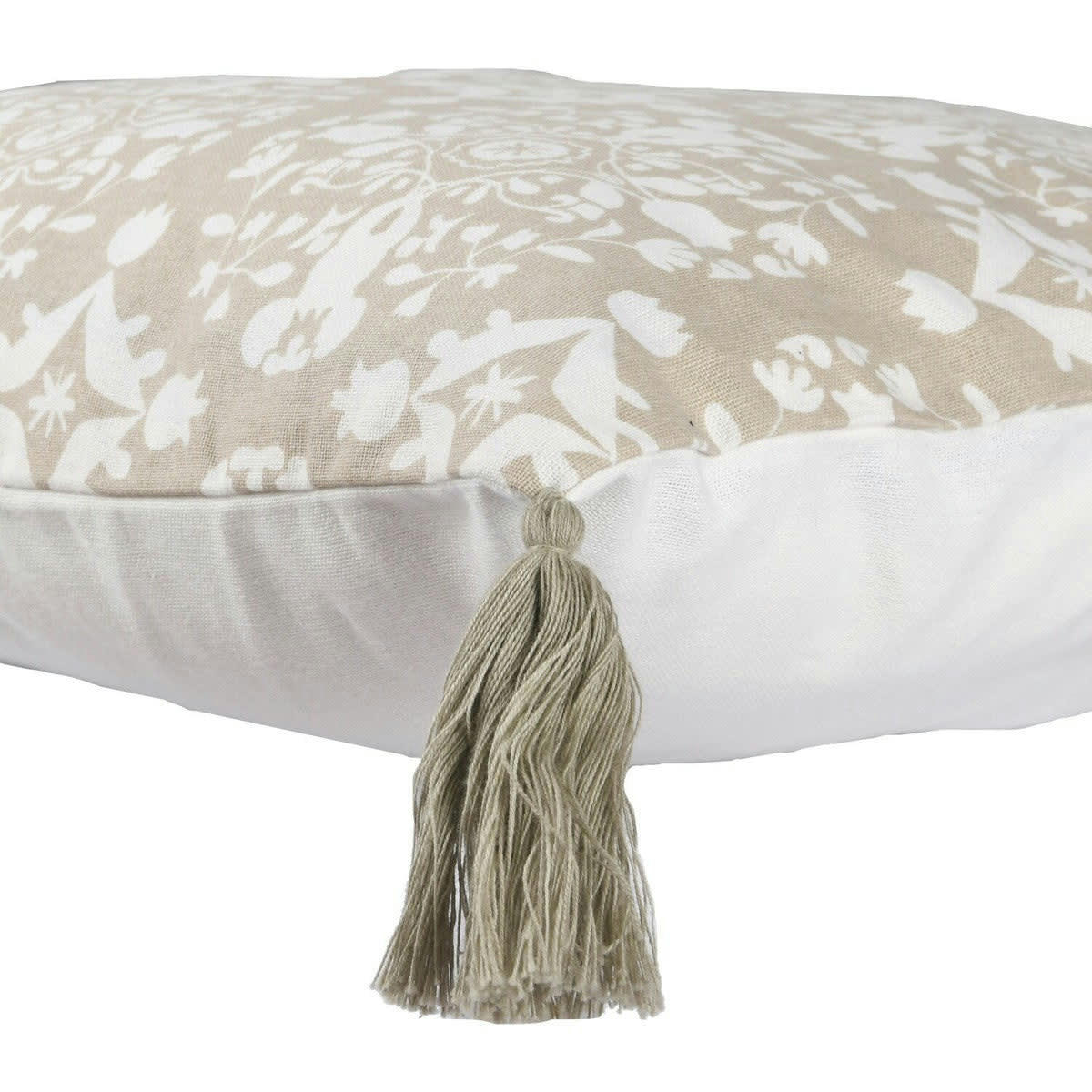 INDIA - Housse de coussin coton  50x30 écorce