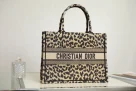 Dior Book Tote Medium Beige Multicolor Mizza Embroidery M1296ZRHM_M918