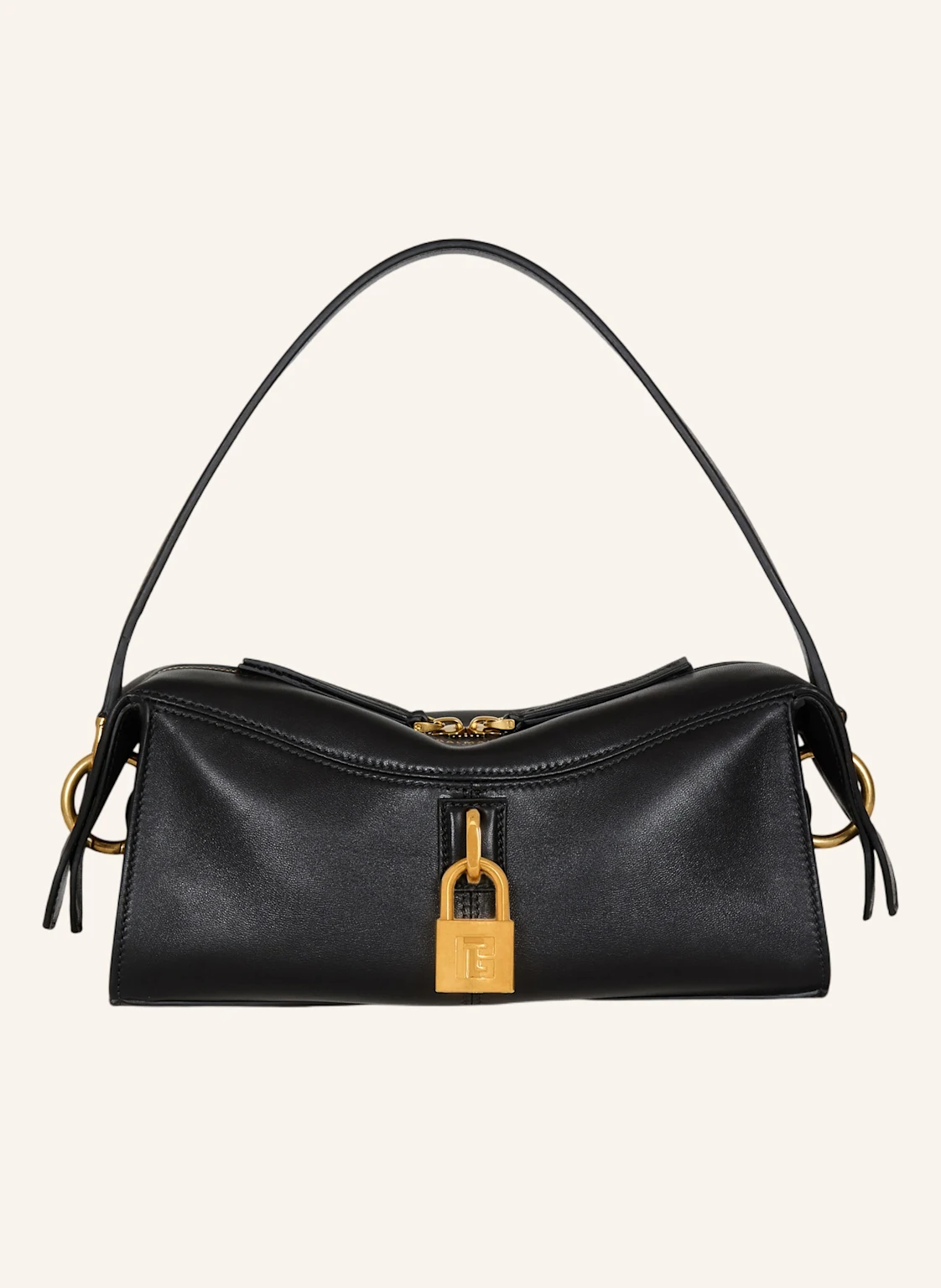 BALMAIN Kleine Pulse Tasche aus Glattleder