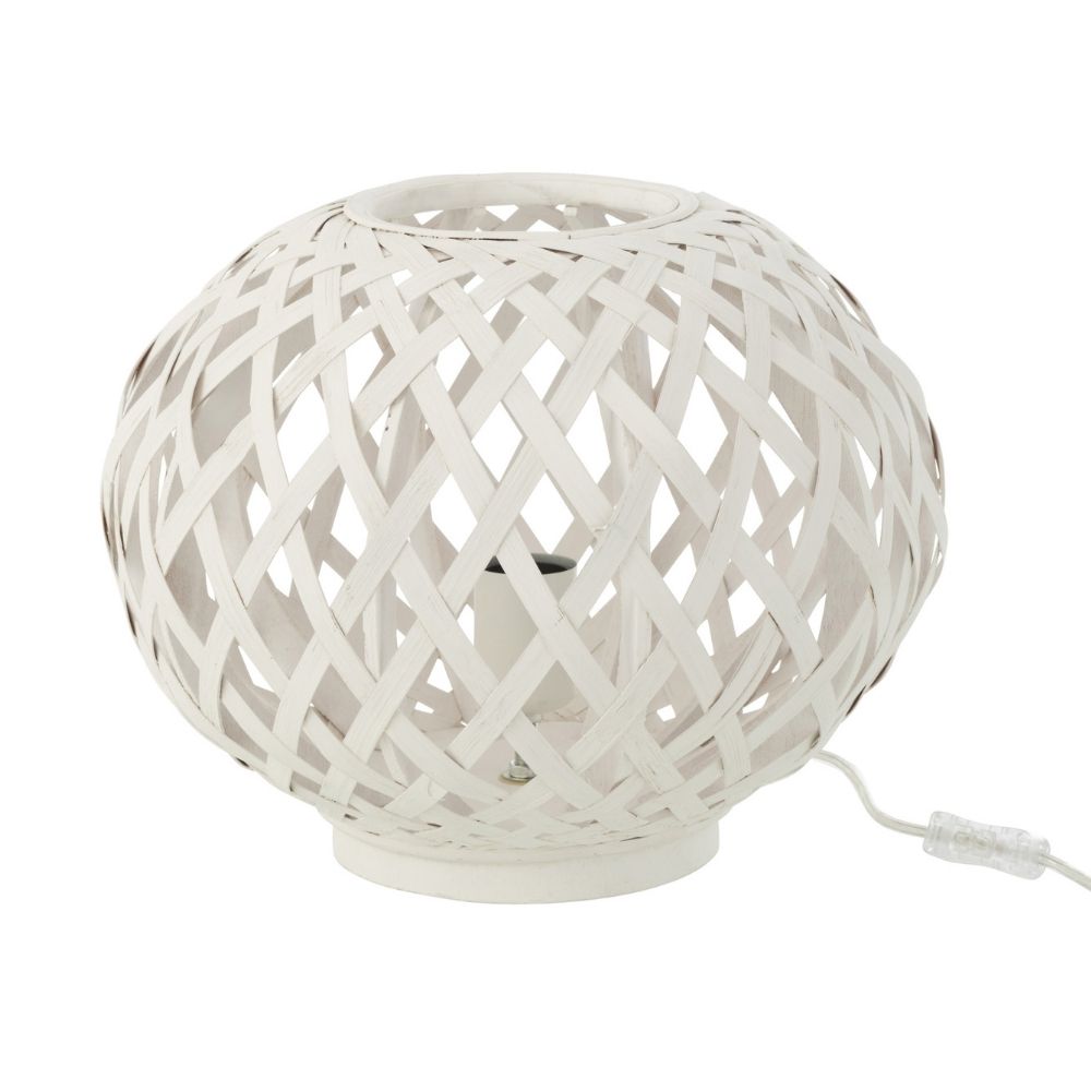 J-Line lamp - bamboo - wit