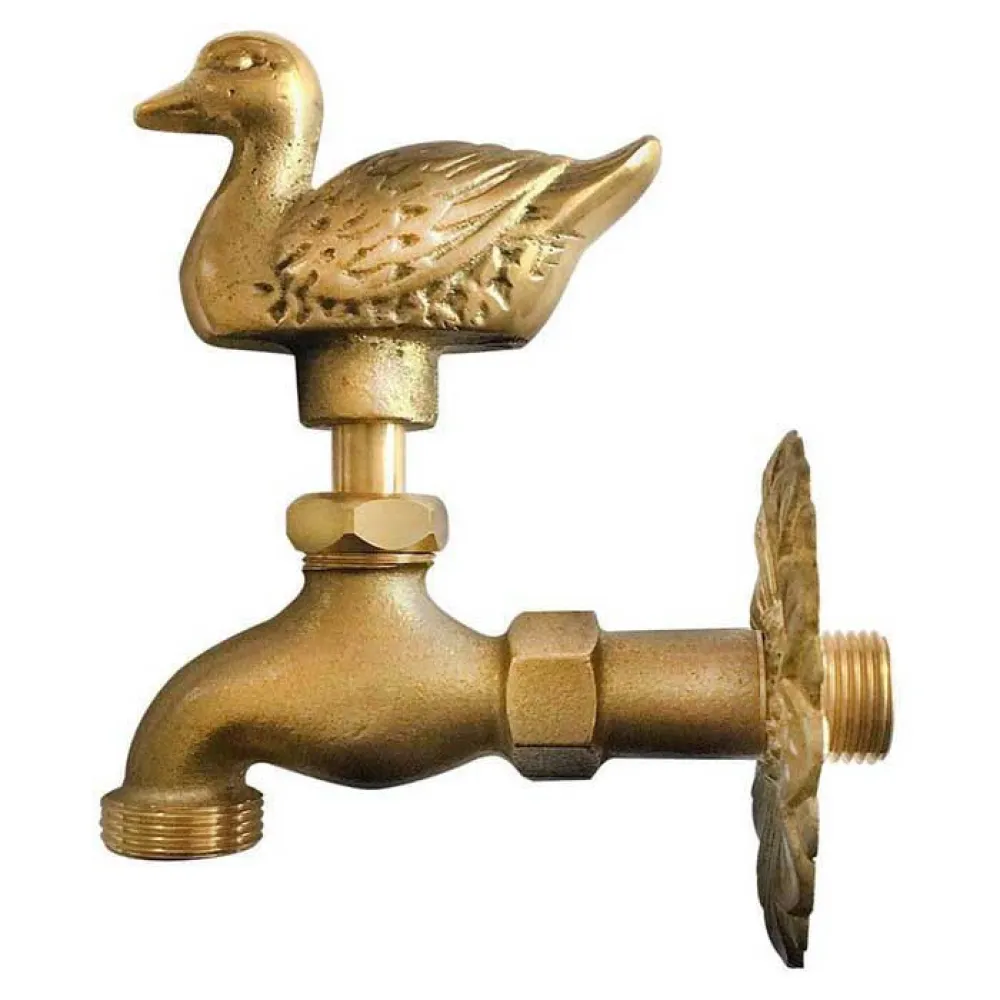 Artic Brass Tap duck with rosette