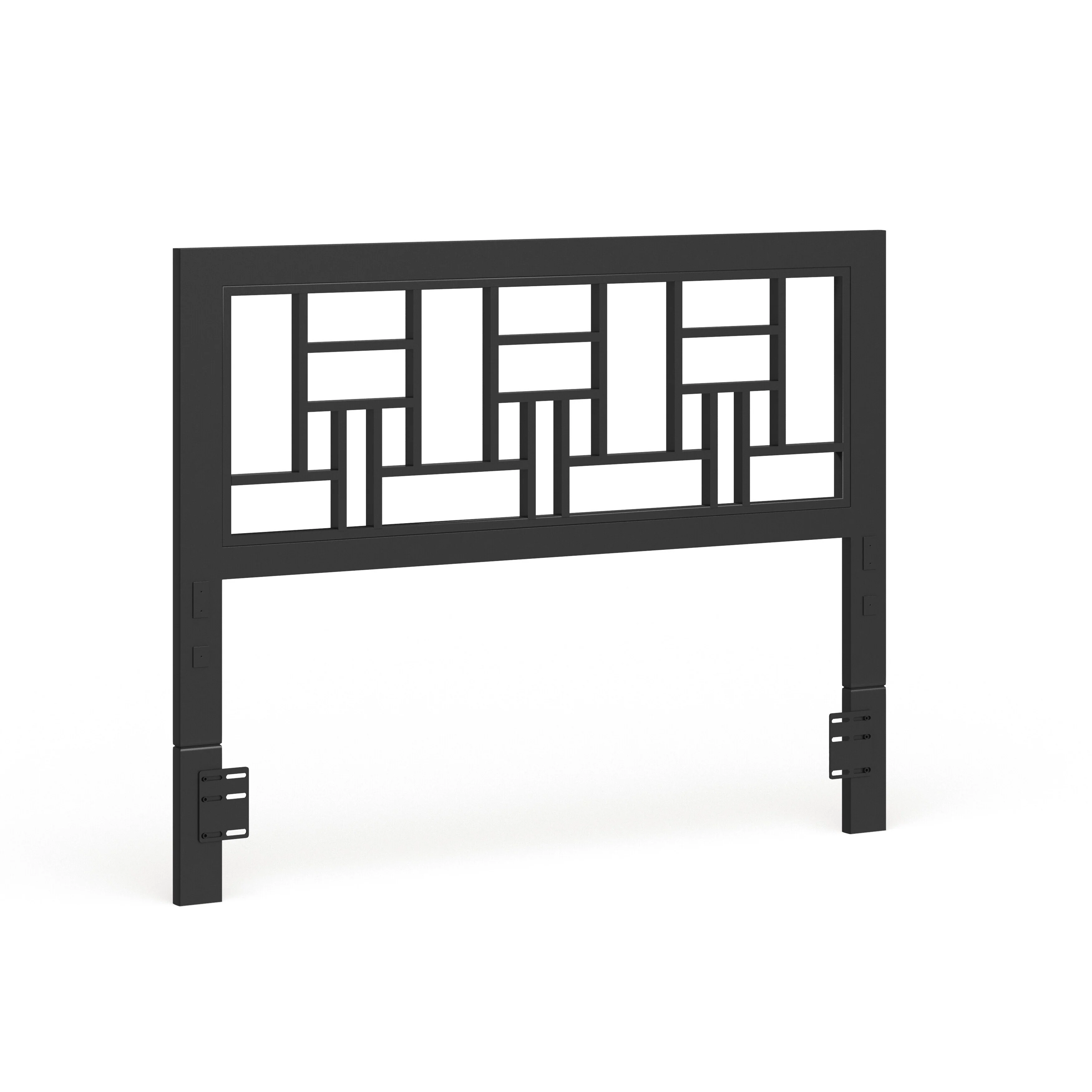 DISCO Flatiron Queen Metal Headboard - Black