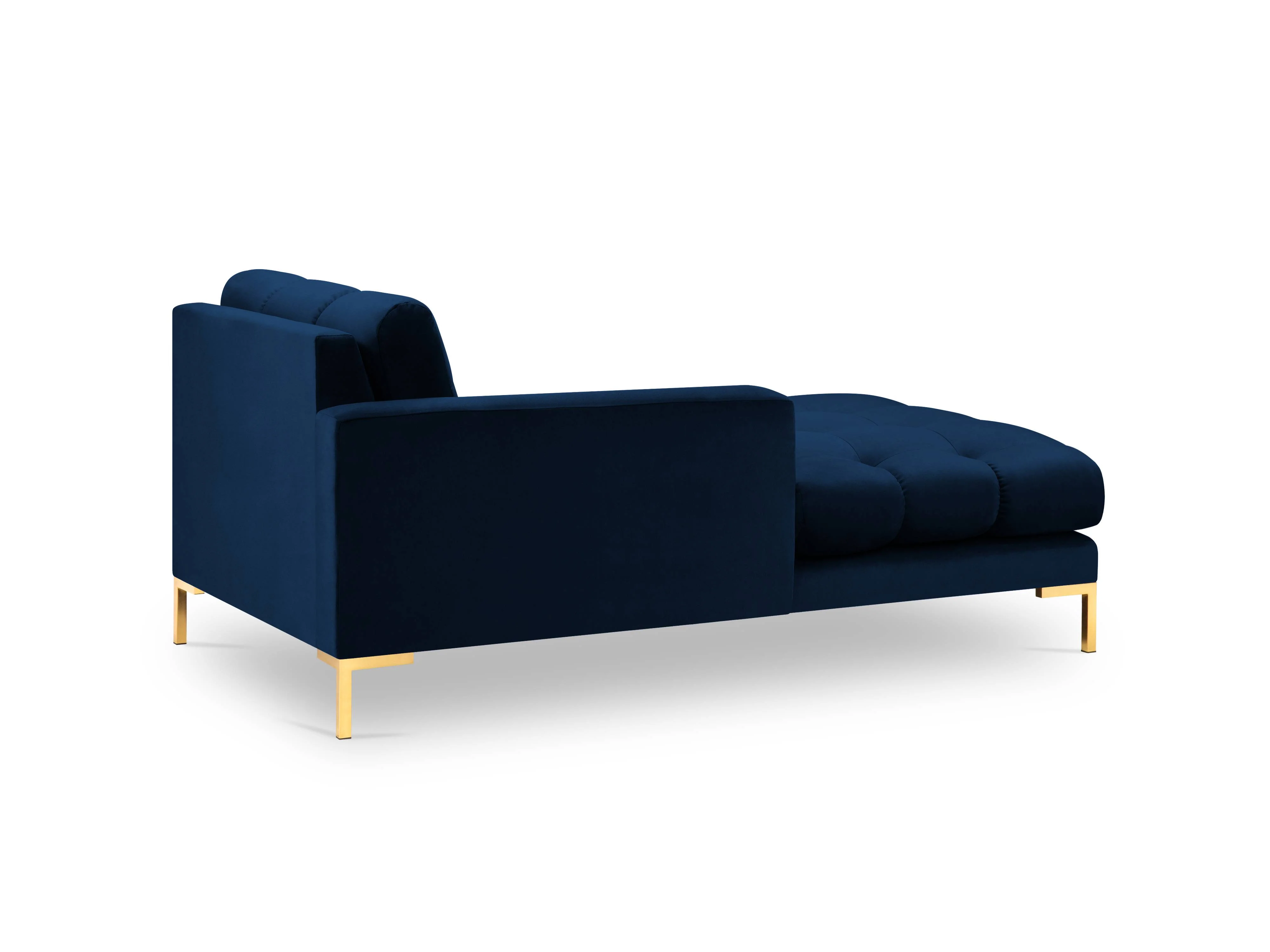 Chaise longue Bali links velvet