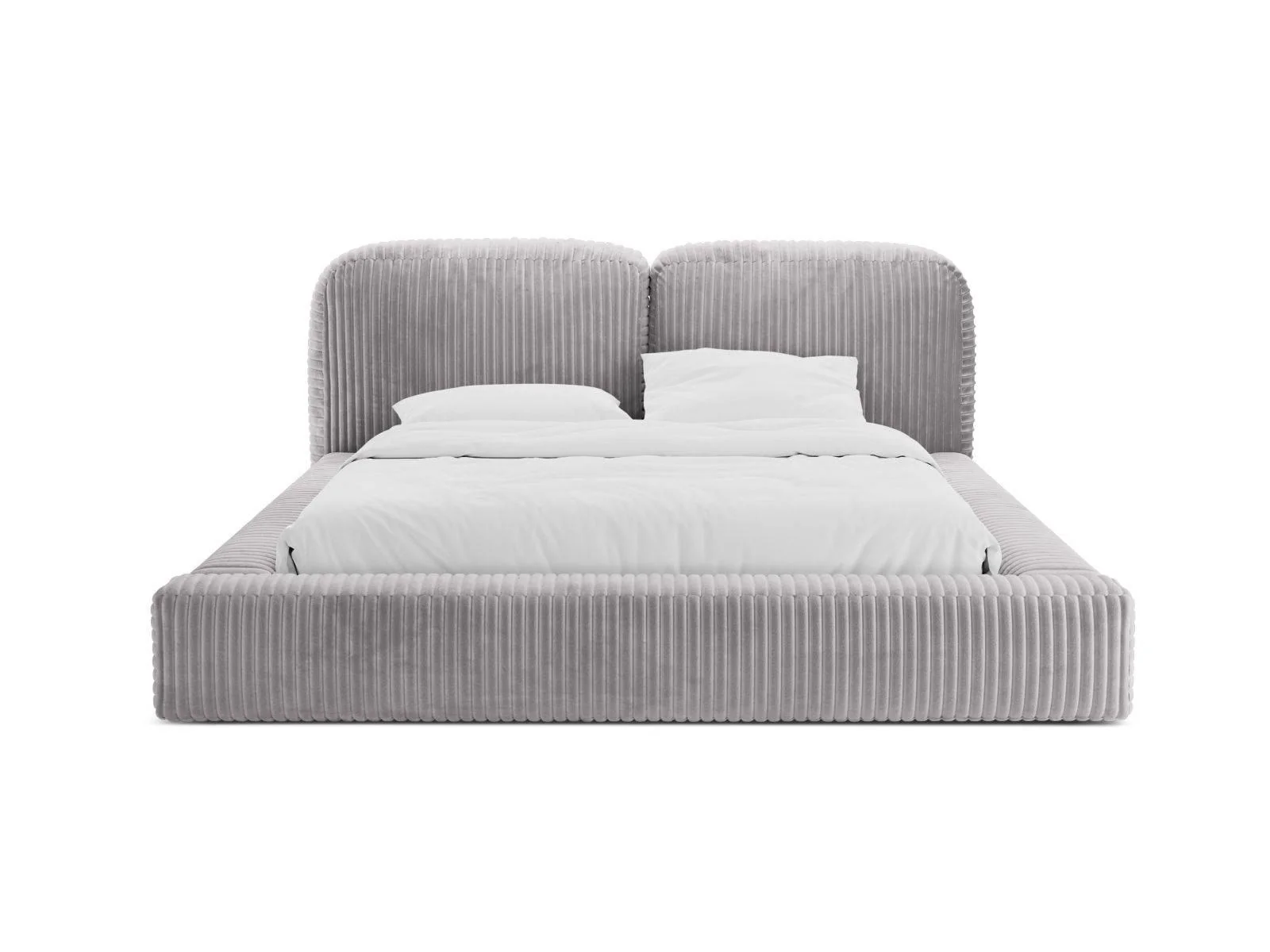 Bedframe Martina ribstof 160 x 200 met opbergruimte