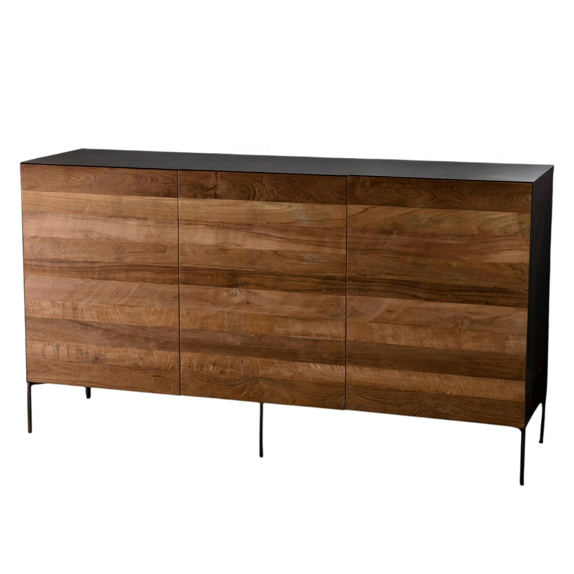 Buffet moderne teck recyclé 3 portes PANAMA
