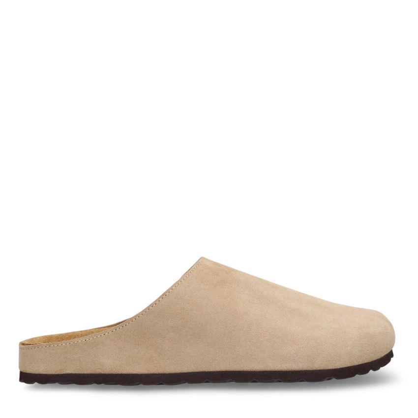 Manfield Beige suède instappers