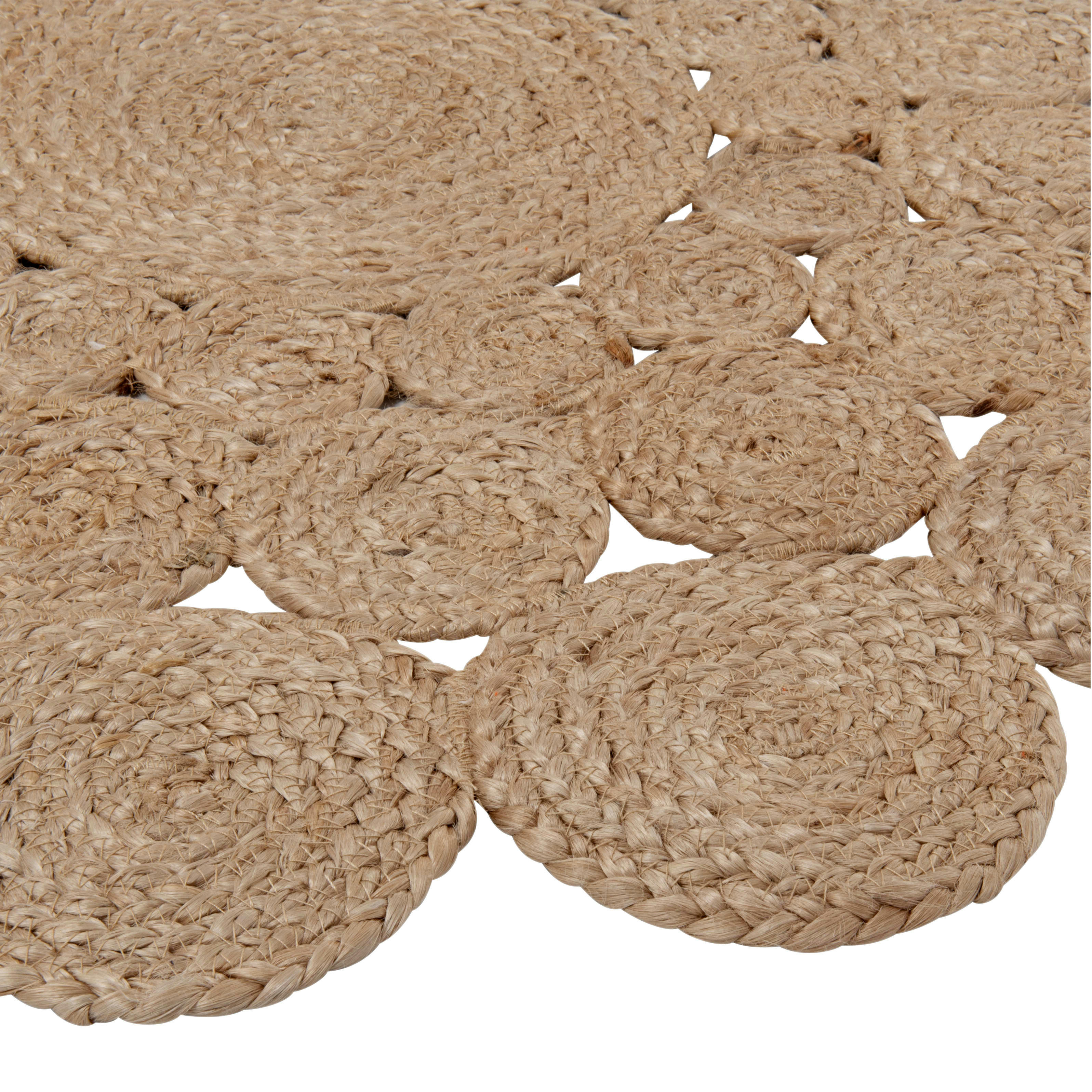 AMMAN - Tapis rond en jute tressé D90