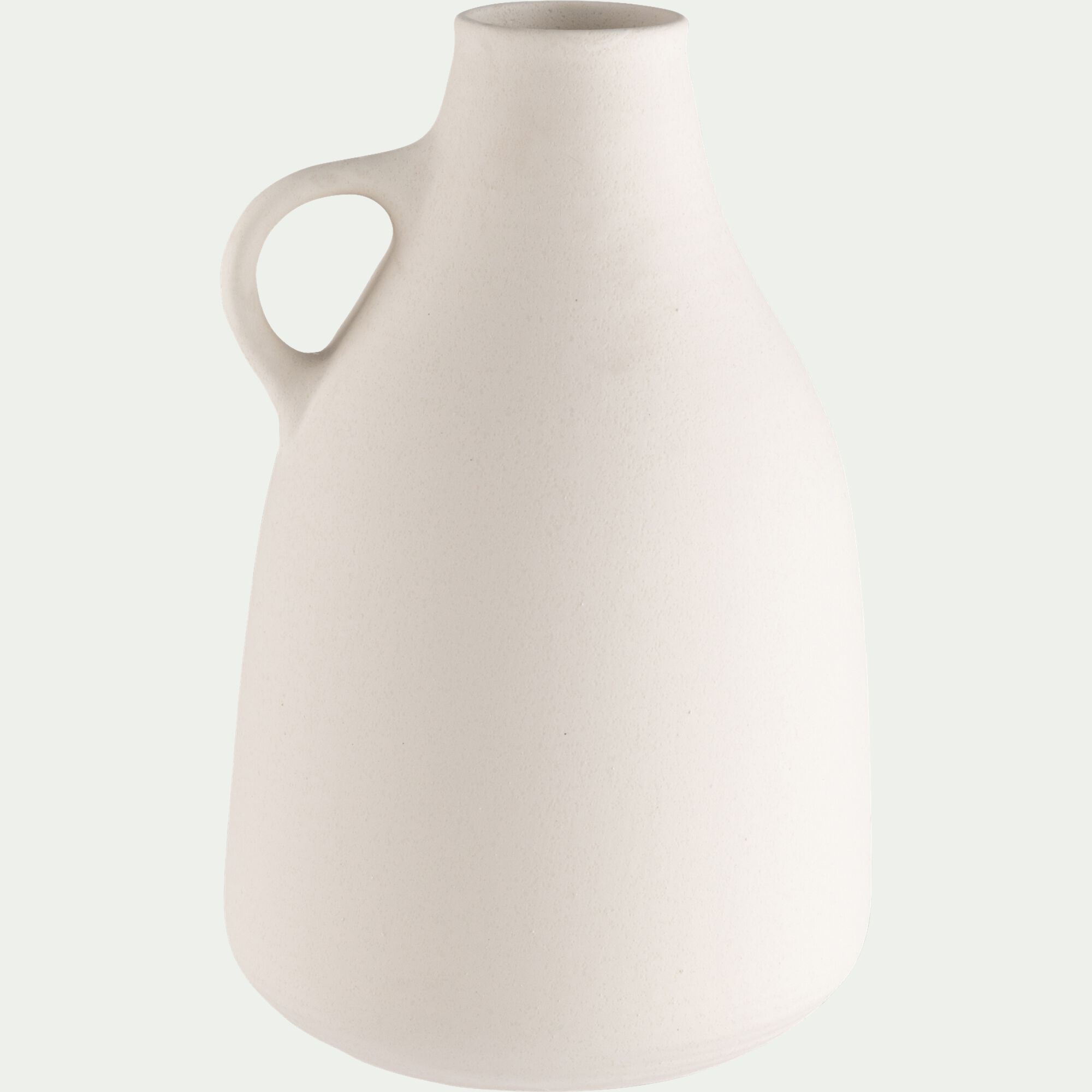 KAMU - Vase pichet en faïence H27cm - blanc