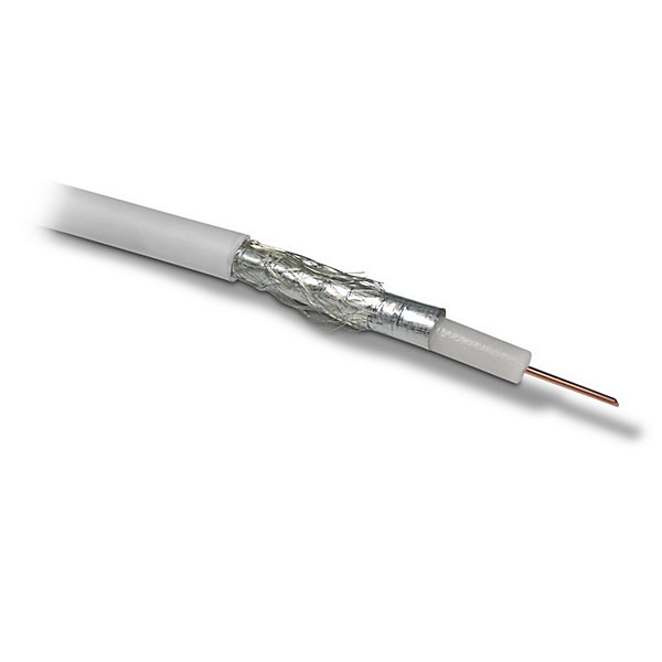Câble TV coaxial bobine 17 VAtC 10 m - blanc