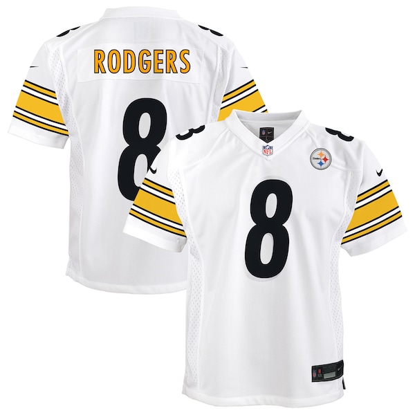 Aaron Rodgers Pittsburgh Steelers Nike Youth  Game Jersey – White/Black