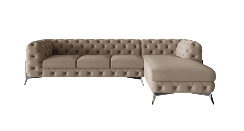 Ropez Chelsea Bis narożnik 323x200 prawy mikrofibra beżowy