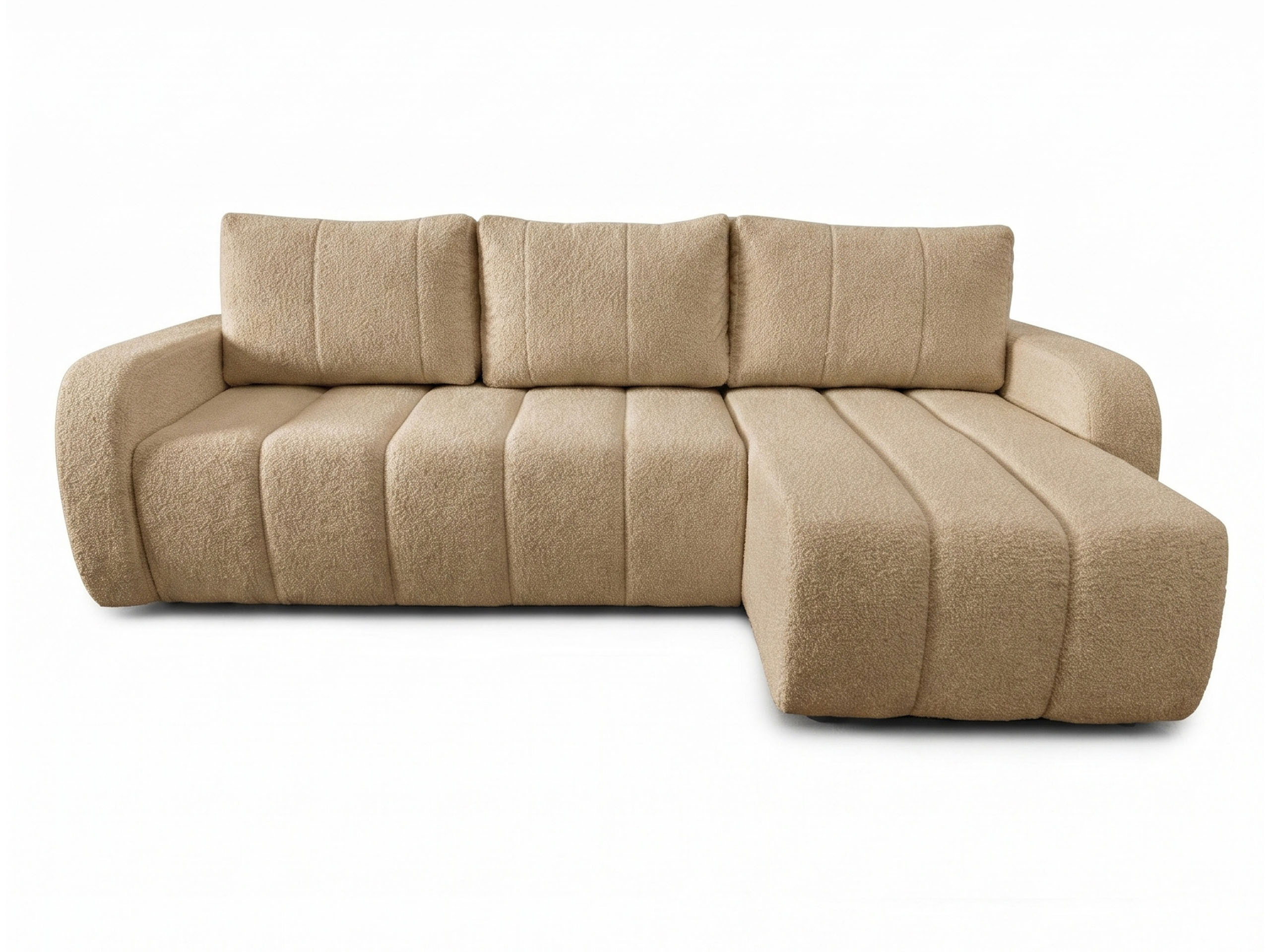 Narożnik Alba Soft 240x148 rozkładany z pojemnikiem, str. prawa, Lambi 10