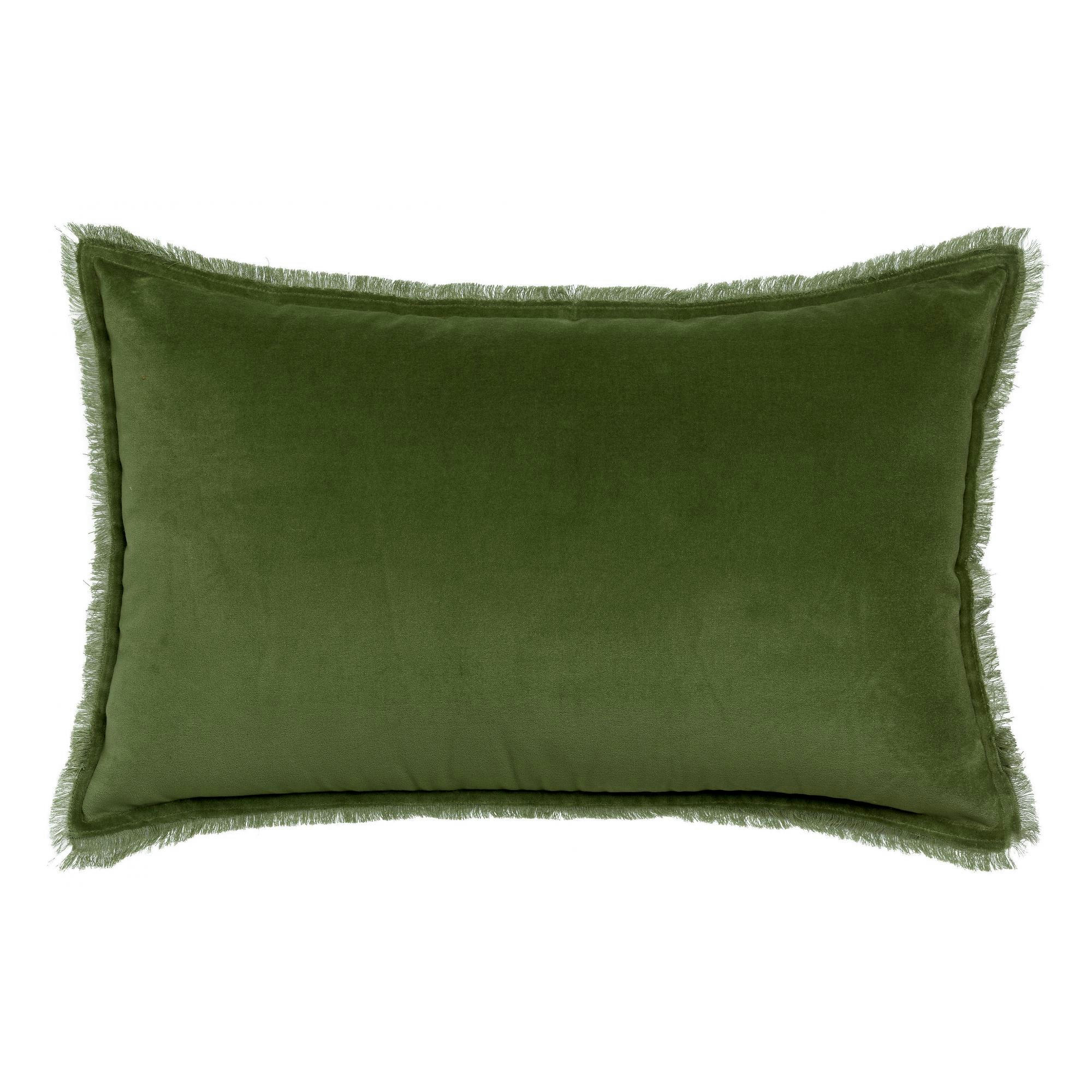 FARA - Coussin uni  en coton eucalyptus 40 x 65