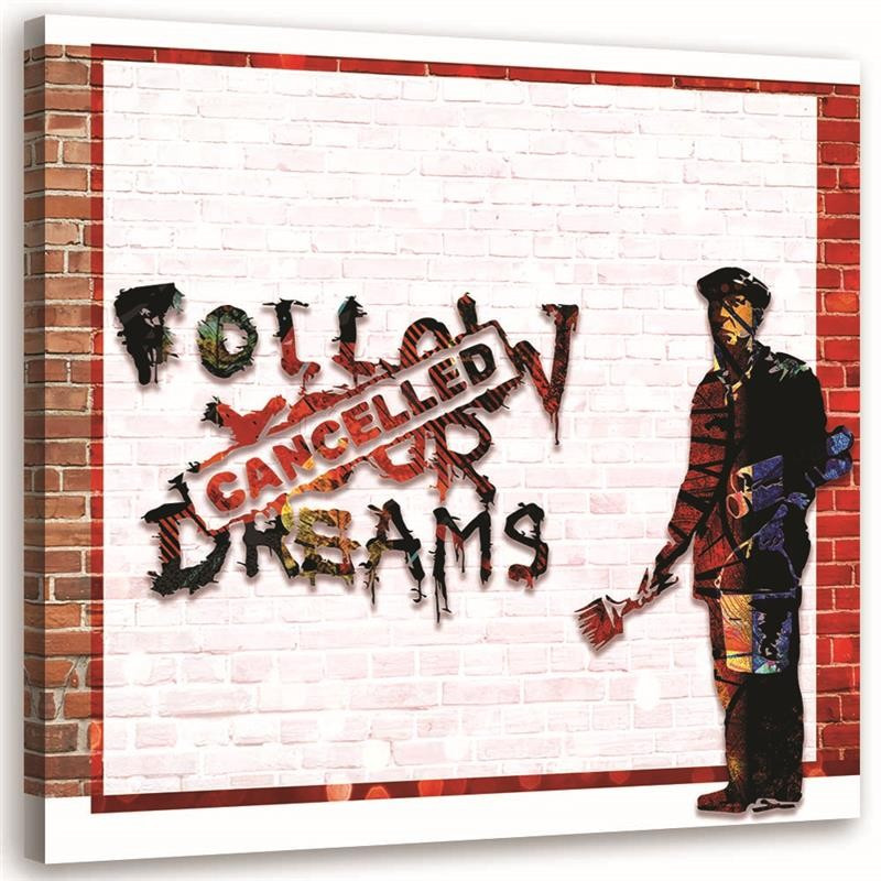 Feeby Obraz na płótnie Banksy Cancelled Dreams 30x30