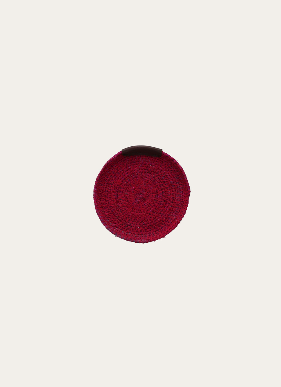 COUPELLE RONDE EN FIBRES NATURELLES PETIT FORMAT VIOLET AMÉTHYSTE