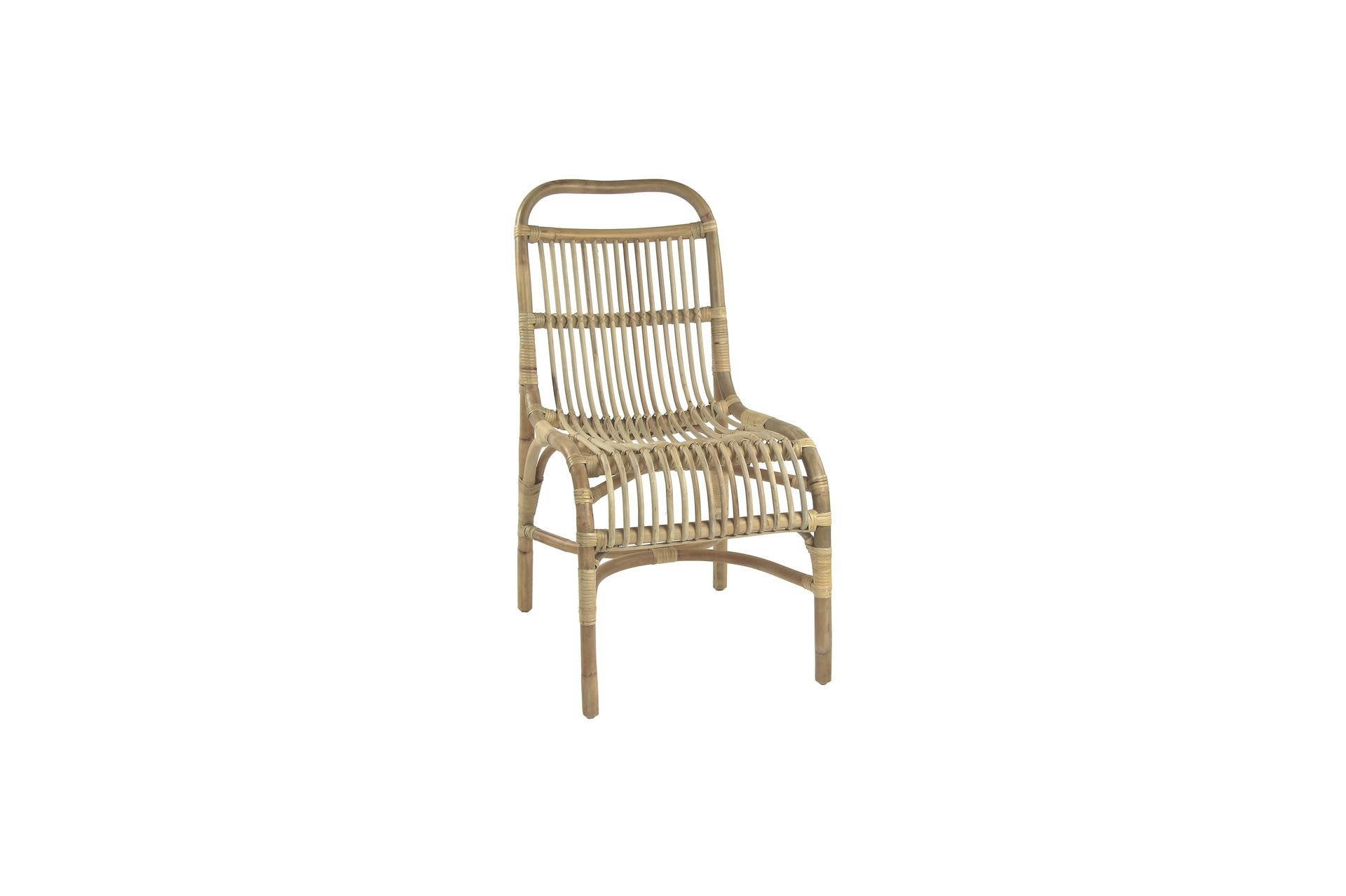 KIM - Chaise en rotin beige