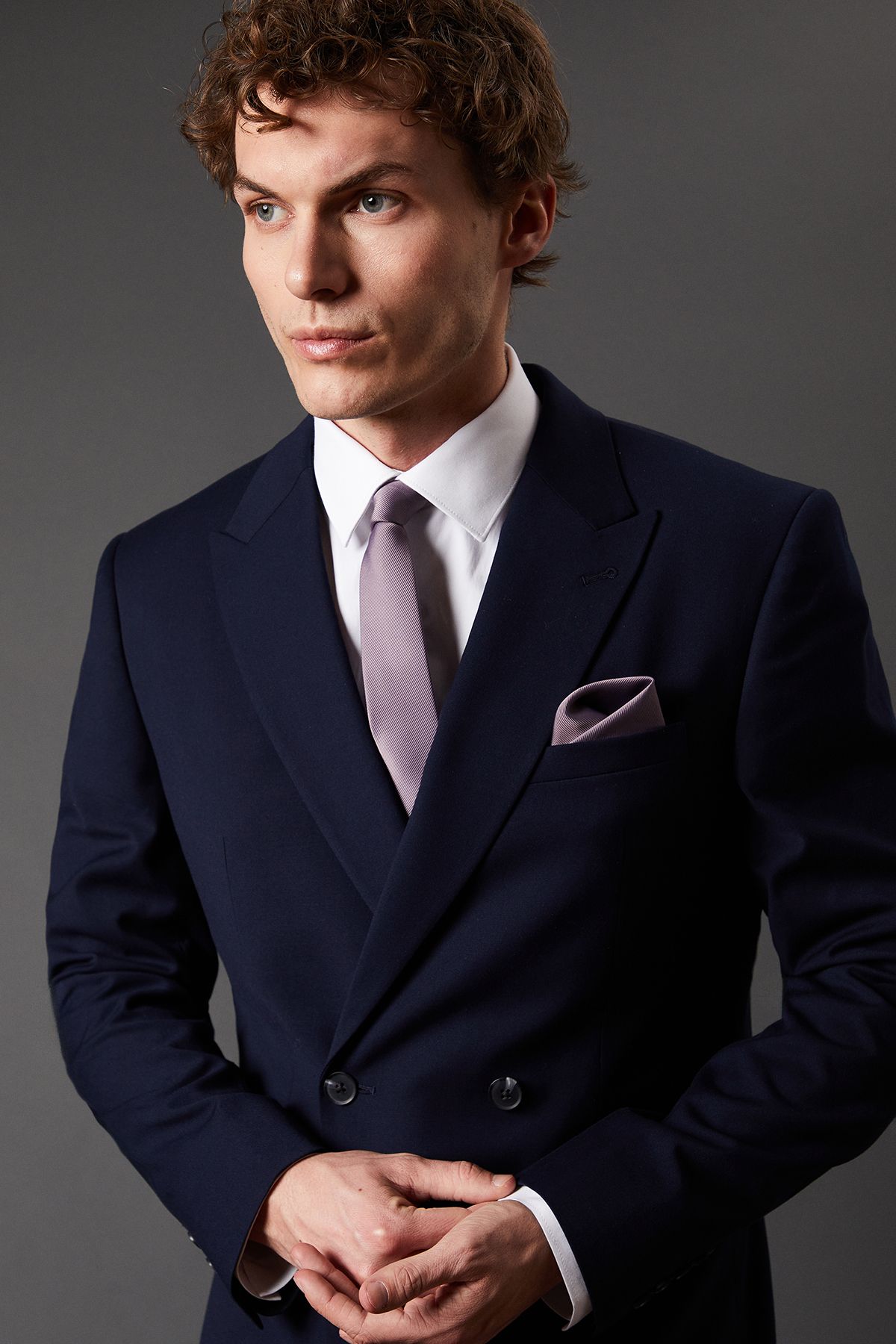 Burton Mauve Tie And Pocket Square