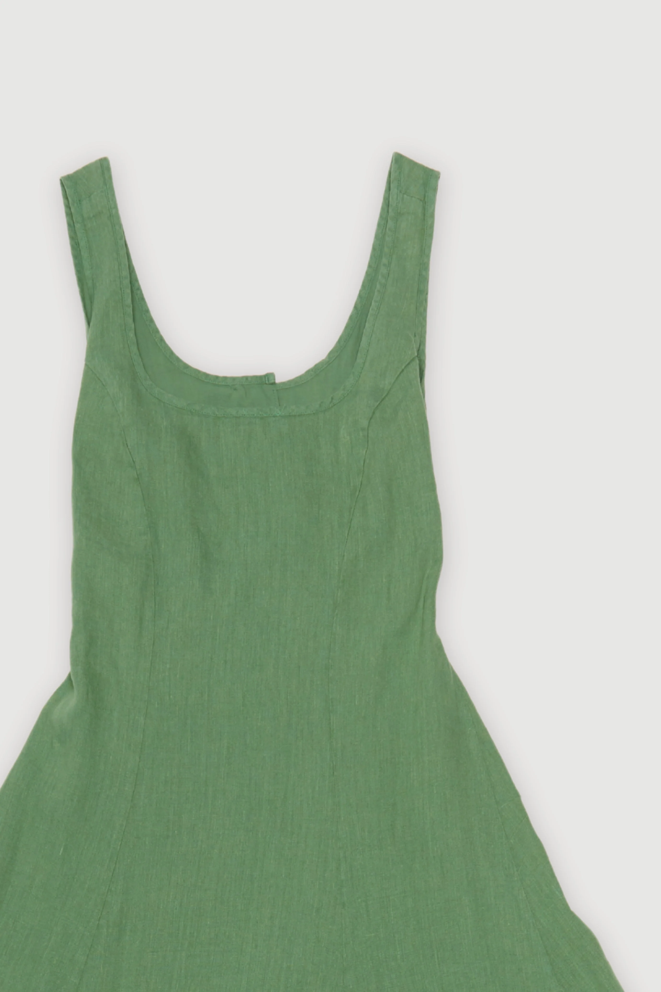 Re-Worn Womens Linen Textured Dress