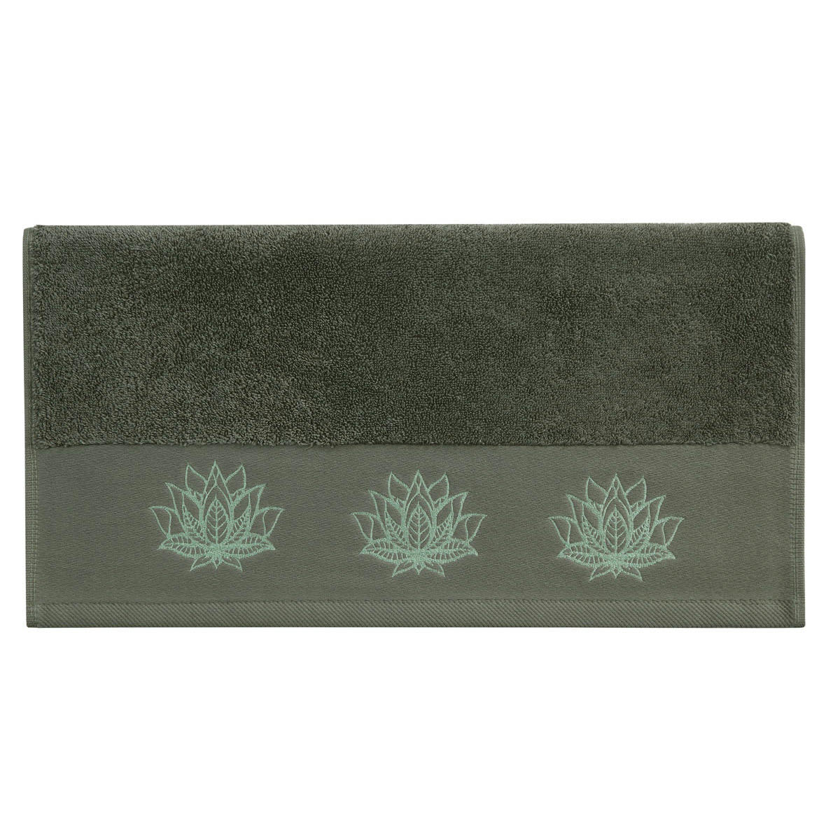 NUCIFERA - Serviette de toilette  eucalyptus 50x100 cm