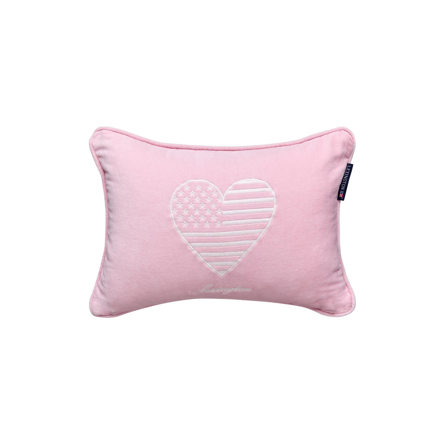 Icons Kids Organic Cotton Velvet Pillow, pink