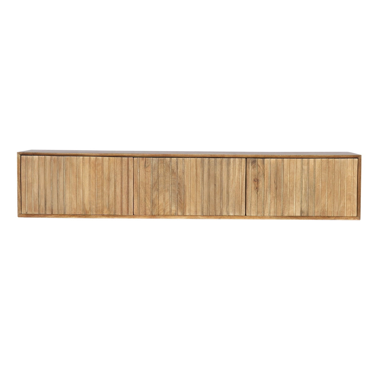 StarFurn Zwevend Tv-meubel Madison - Naturel Hout - 160x35x30cm