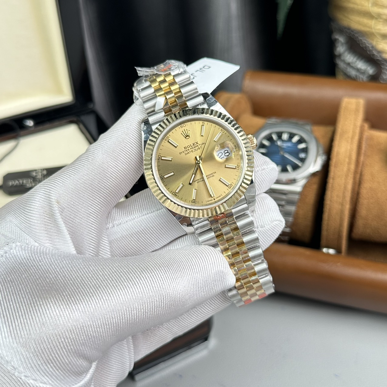Rolex Datejust SS/YG Plated Champagne Dial 41mm Jub Super Clone