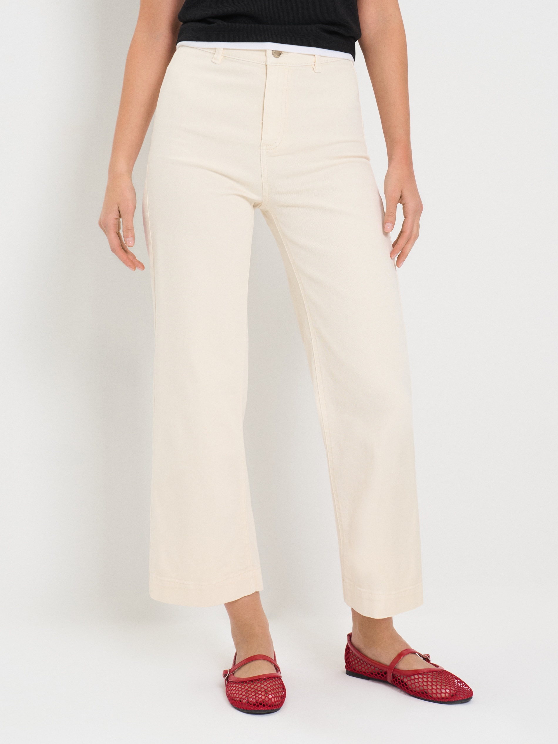 Jeansy culotte