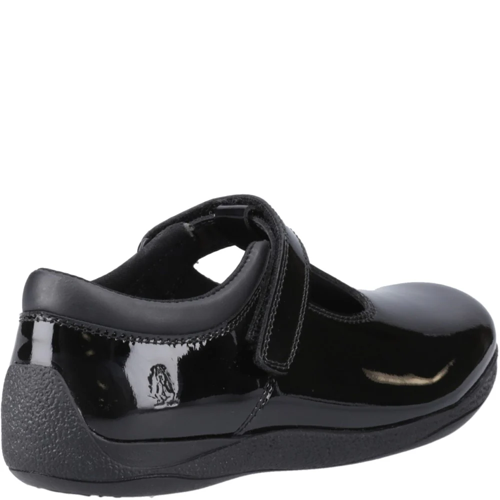 Hush Puppies Caitlin T-Bar Patent Senior School Shoes