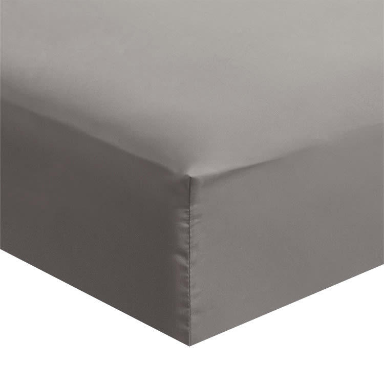- Drap housse grand bonnet microfibre Gris Foncé 160x200 cm