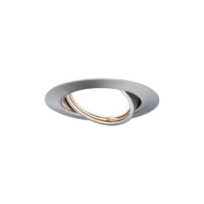Spot encastrable LED Base acier brossé GU10 blanc chaud IP20 350 lm 4,5 W PAULMANN