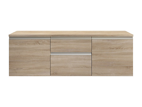Meuble sous vasque suspendu - Naturel clair - 150 cm - JIMENA II