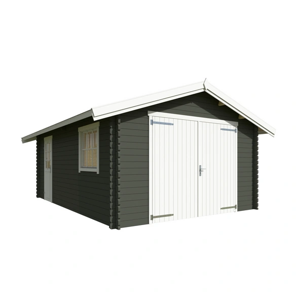 Blockgarage »Yarik«, BxT: 473,7 x 473,7 cm (Außenmaß), Holz