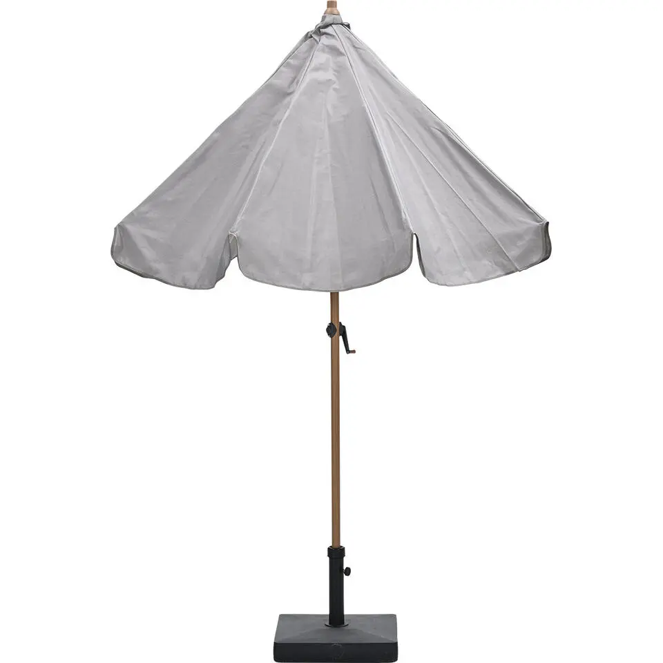 Aloha �?stokparasol &Oslash;200 cm �?light teak look �?taupe