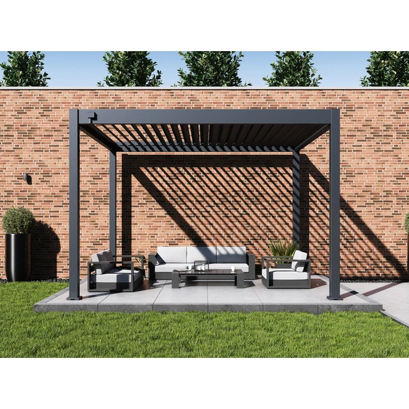 Pergola »Grand Tuscan«, BxHxT: 370 x 256 x 310 cm, Aluminium