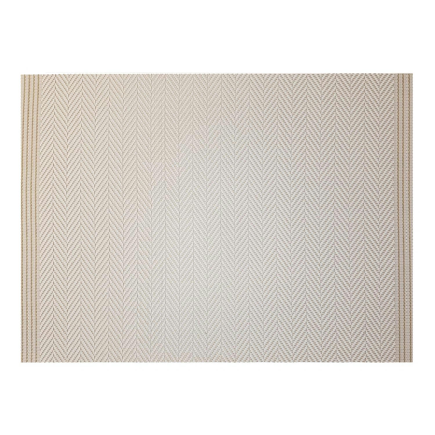 ARCHI - Set de table  en polyester ivoire/or 33 x 45