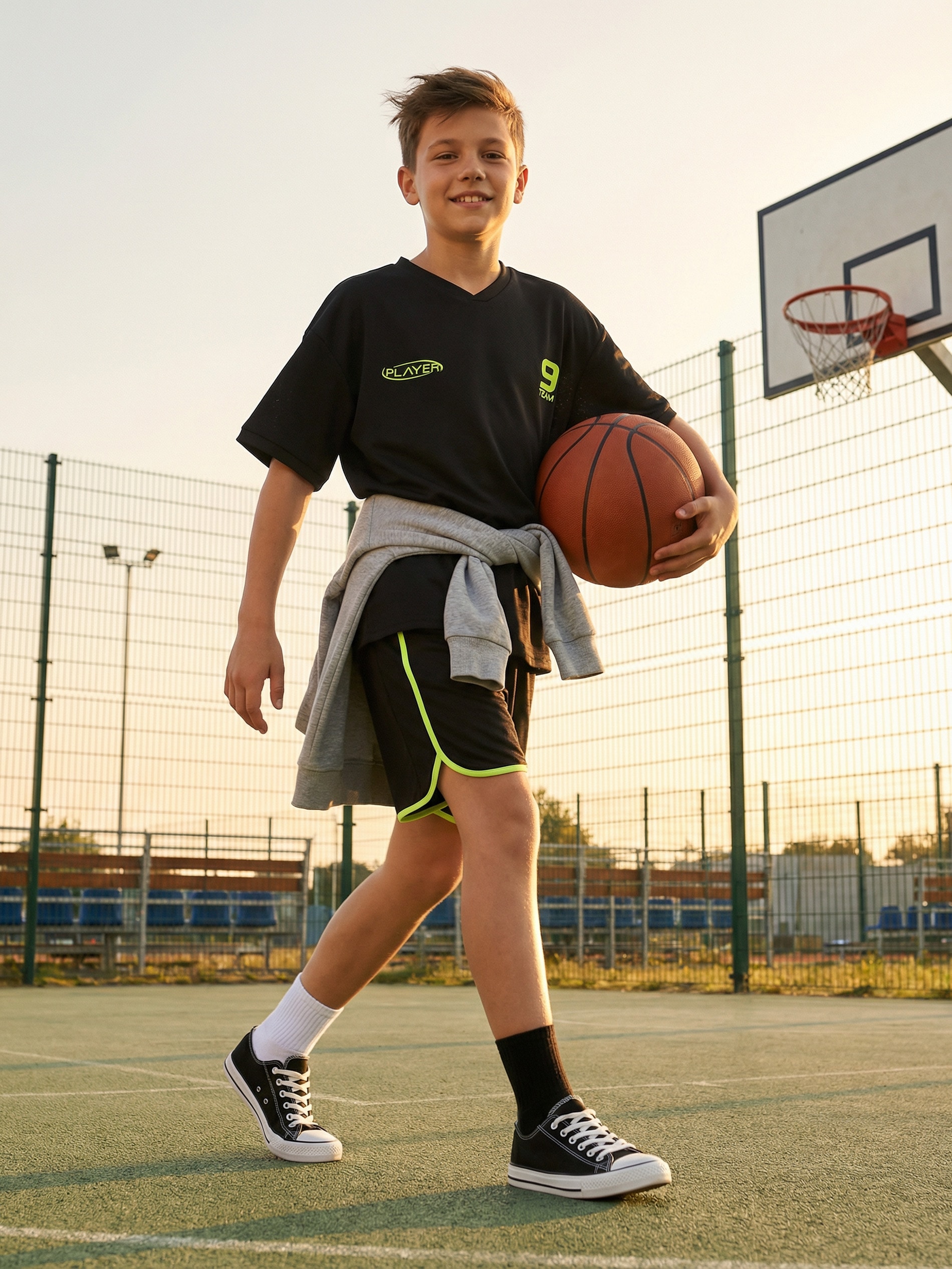 Koszulka sportowa Active z numerem 9
