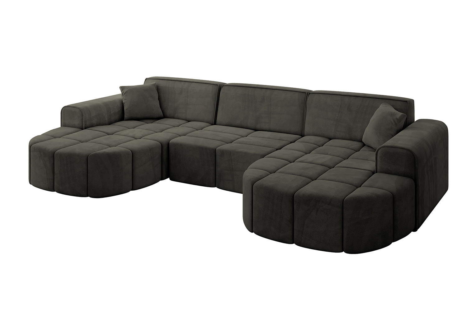 Narożnik uniwersalny bez funkcji spania LIVO-U1 - 315x173x79,5 Czarny